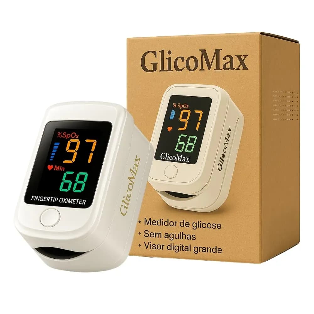 GLICOMAX - MONITORAR SUA SAÚDE COM PRECISÃO E SEM DOR EM APENAS 5 SEGUNDOS!